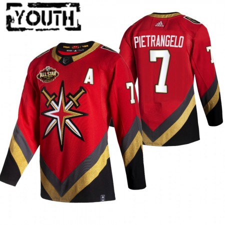 Vegas Golden Knights Dresy Alex Pietrangelo 7 2022 NHL All-Star Reverse Retro Authentic - Dětské